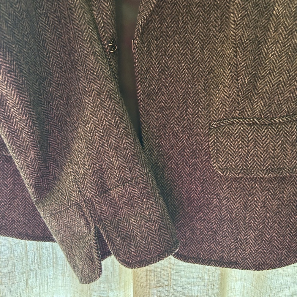J. Crew Cropped Herringbone Blazer Size 6 - Picture 4 of 4